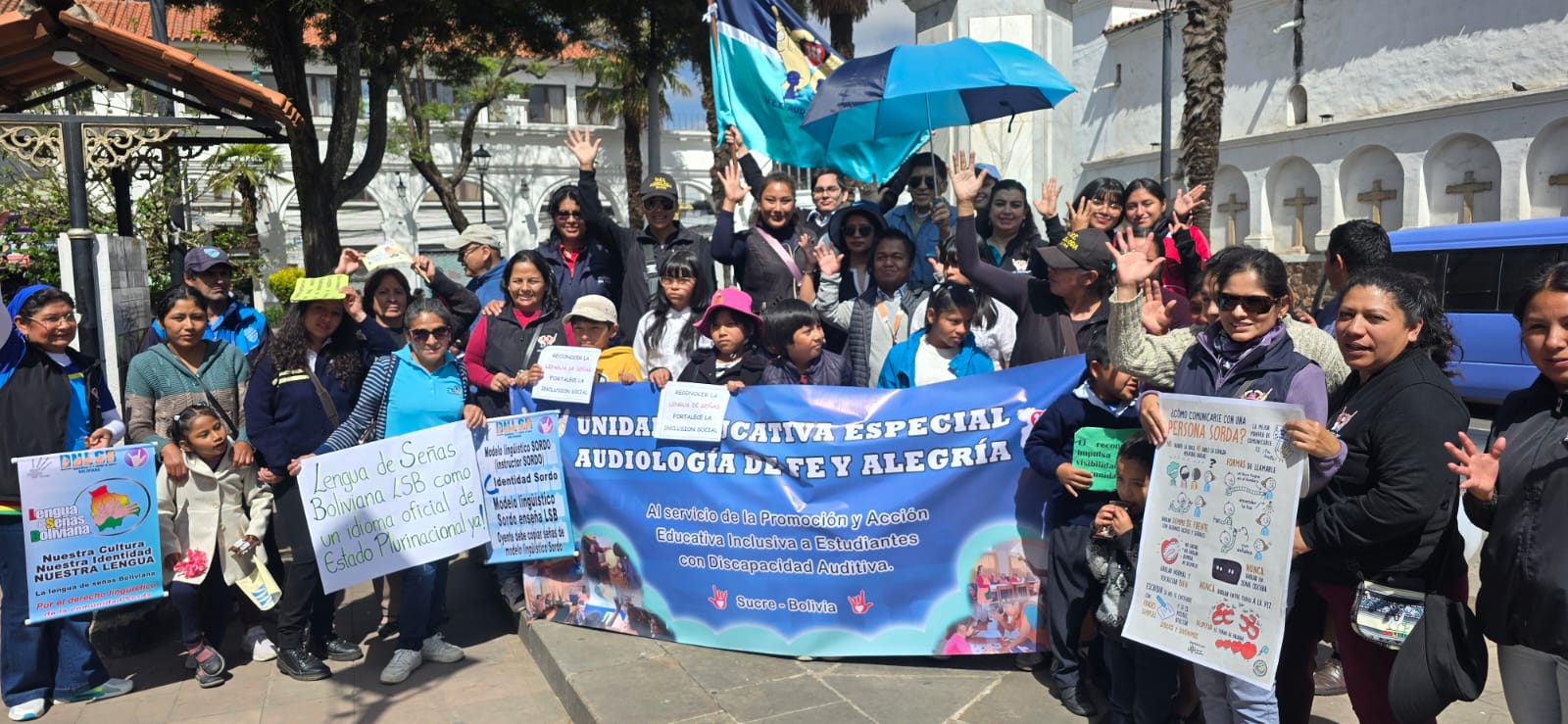 Defensoría del Pueblo inicia las actividades en conmemoración de la Semana Internacional de las Personas Sordas con una Caminata en el departamento de Chuquisaca