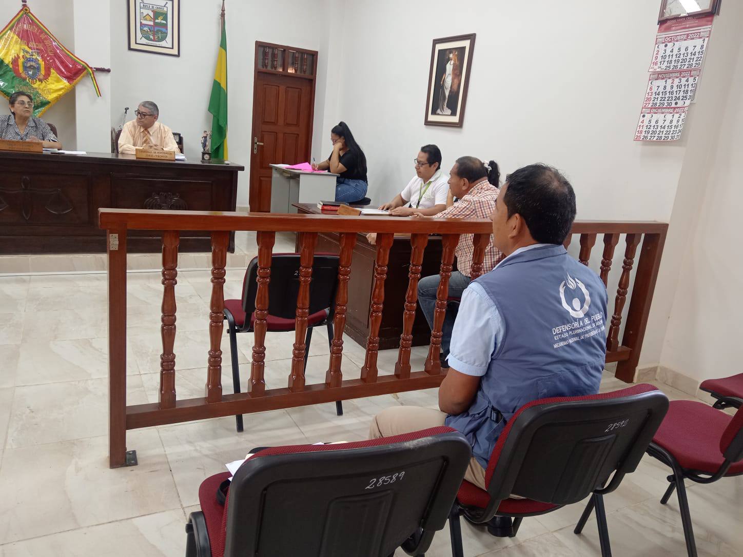 DEFENSORÍA DEL PUEBLO HACE SEGUIMIENTO AL INICIO DE JUICIO ORAL POR EL CASO ‘LAS LONDRAS’, EN CONCEPCIÓN – SANTA CRUZ