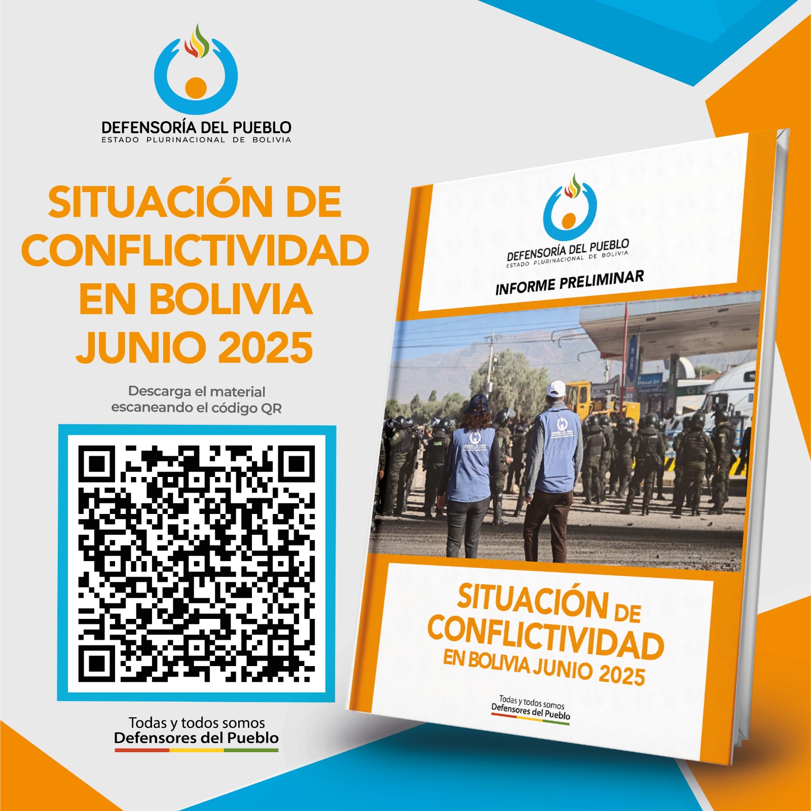 DEFENSORÍA DEL PUEBLO SOCIALIZA EN CARANAVI EL INFORME PRELIMINAR DE LA SITUACIÓN DE CONFLICTIVIDAD EN BOLIVIA DURANTE JUNIO DE 2025