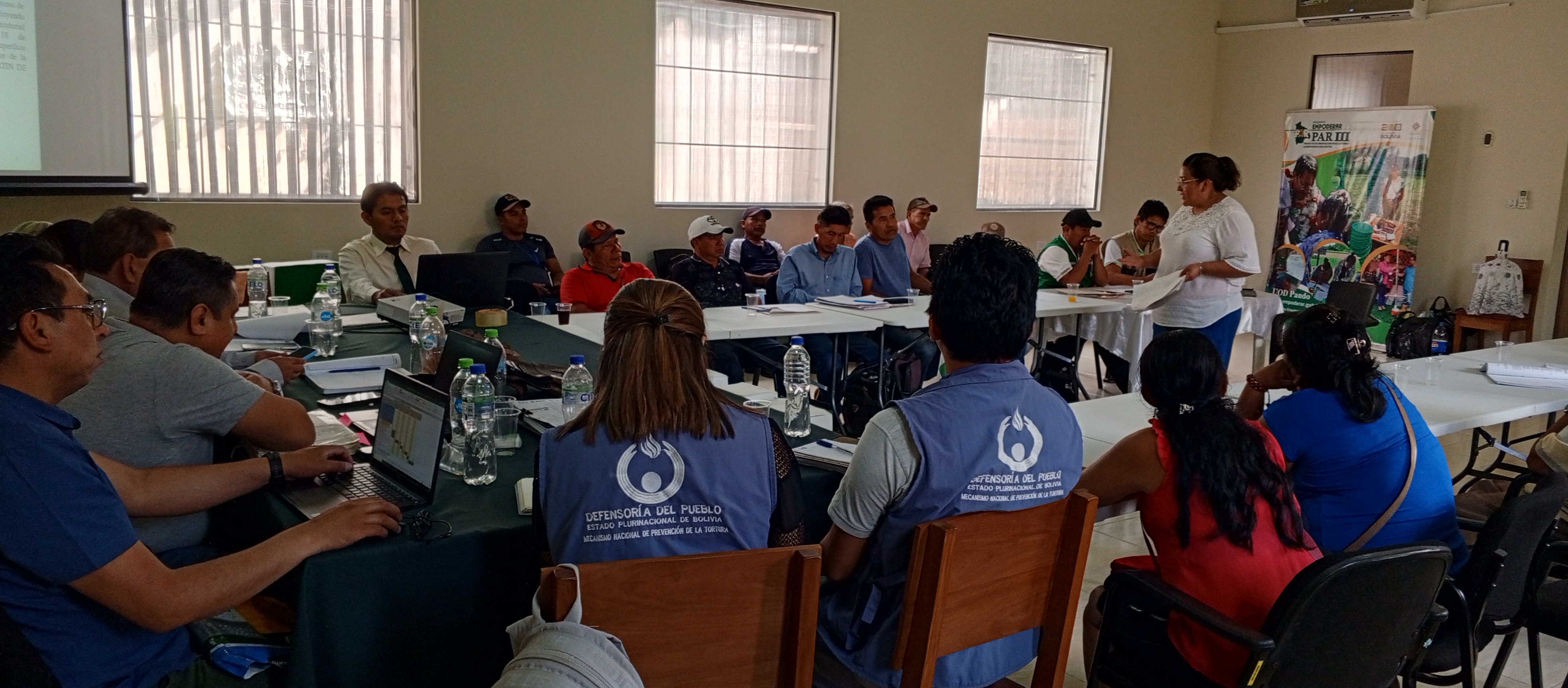 DEFENSORÍA DEL PUEBLO ACOMPAÑA NUEVO PROCESO DE SANEAMIENTO ENTRE COMUNIDADES INDÍGENA Y CAMPESINA, EN CUMPLIMIENTO DE LA SENTENCIA CONSTITUCIONAL 969/2023-S2