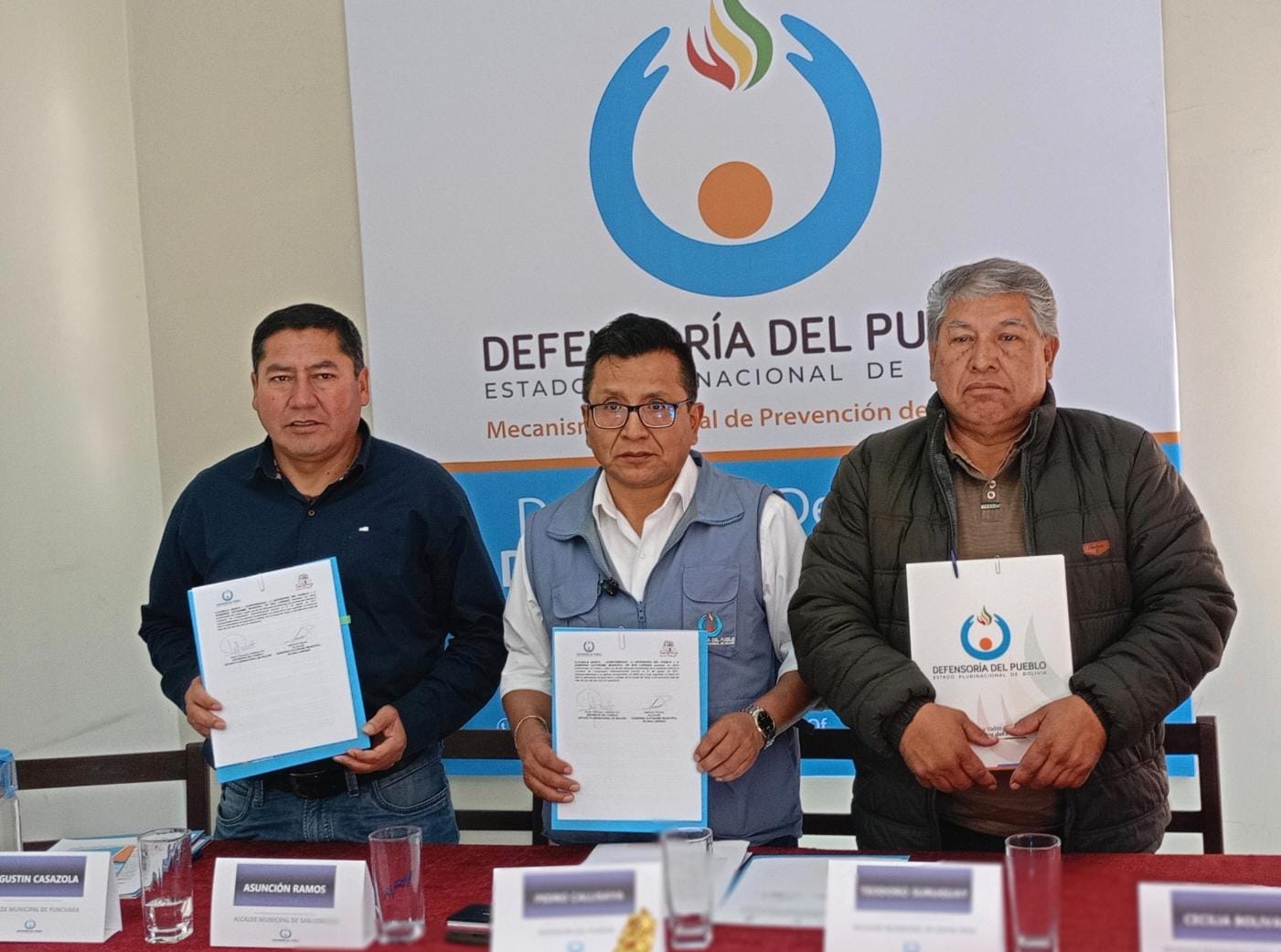 DEFENSOR DEL PUEBLO CUMPLE AGENDA DE TRABAJO EN TARIJA Y RENUEVA CONVENIOS CON ALCALDÍAS DE ENTRE RÍOS Y SAN LORENZO PARA PROMOVER LOS DERECHOS HUMANOS