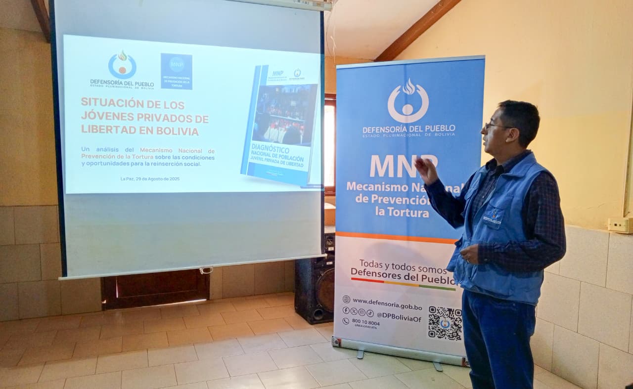 DEFENSORÍA DEL PUEBLO SOCIALIZA CONCURSO NACIONAL DE PERIODISMO Y DERECHOS HUMANOS 2025 TRAS PRESENTAR DIAGNÓSTICO SOBRE JÓVENES PRIVADOS DE LIBERTAD