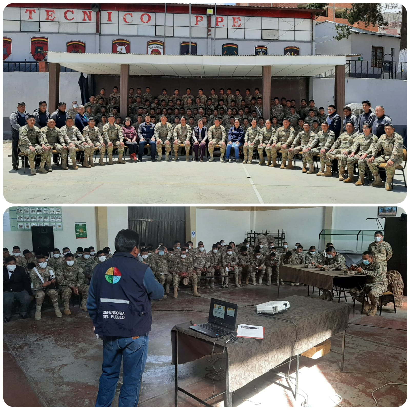 Defensoría del Pueblo capacita a 200 soldados e instructores del Instituto Técnico de Promoción Profesional del Ejército en leyes y temas relacionados con derechos humanos