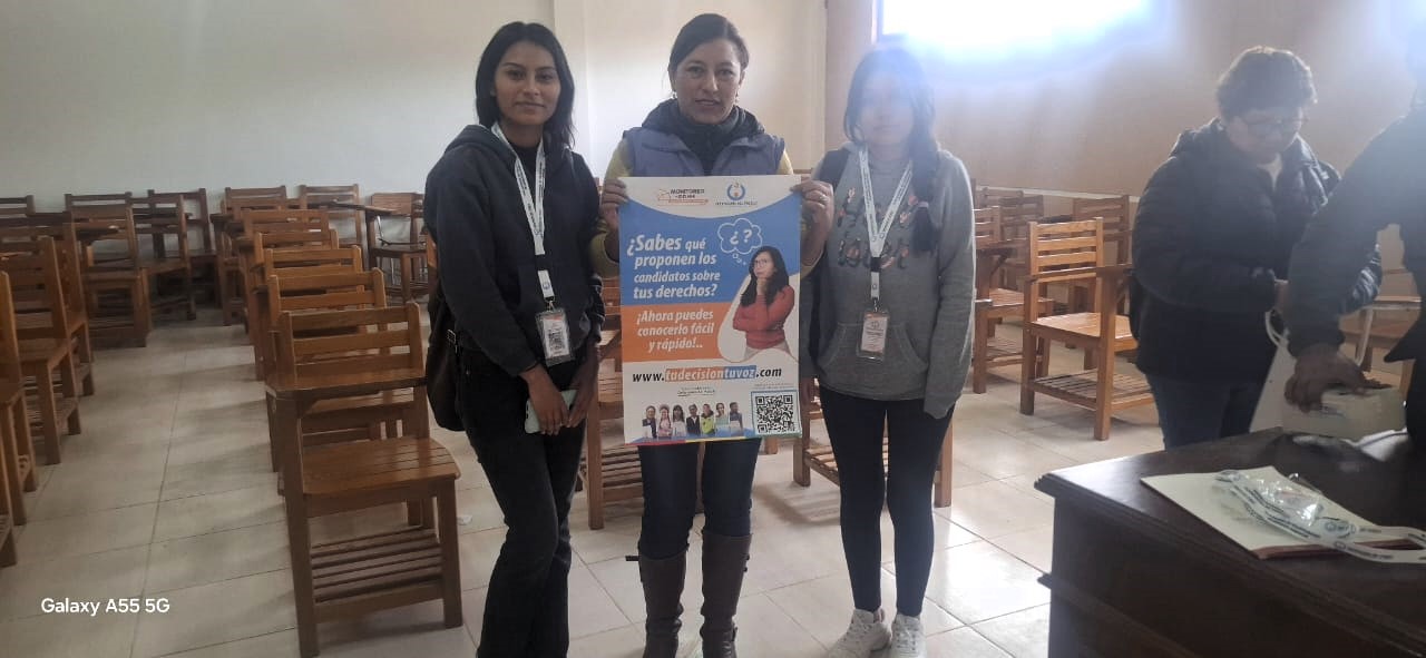 En Monteagudo: Defensoría del Pueblo socializa el aplicativo Web, “Tu Decisión, tu voz”